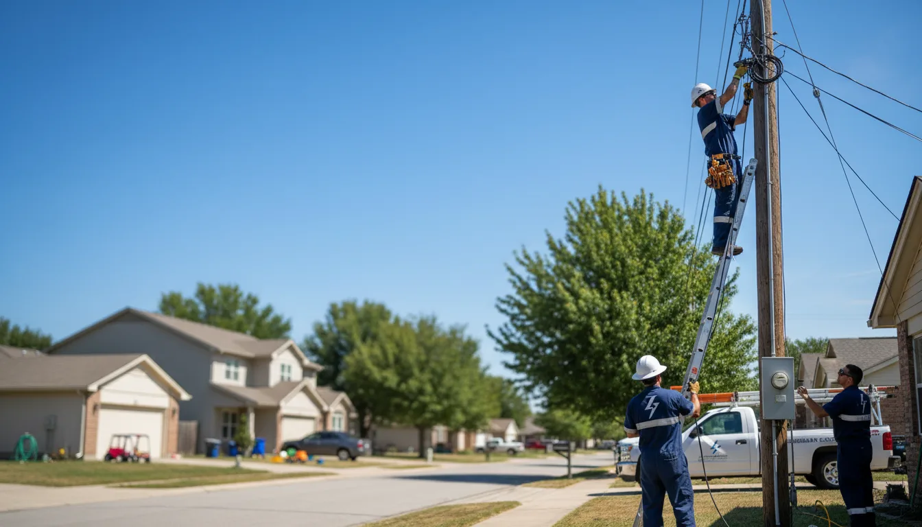 Residential electrician providing installation services in Mill Shoals, IL
